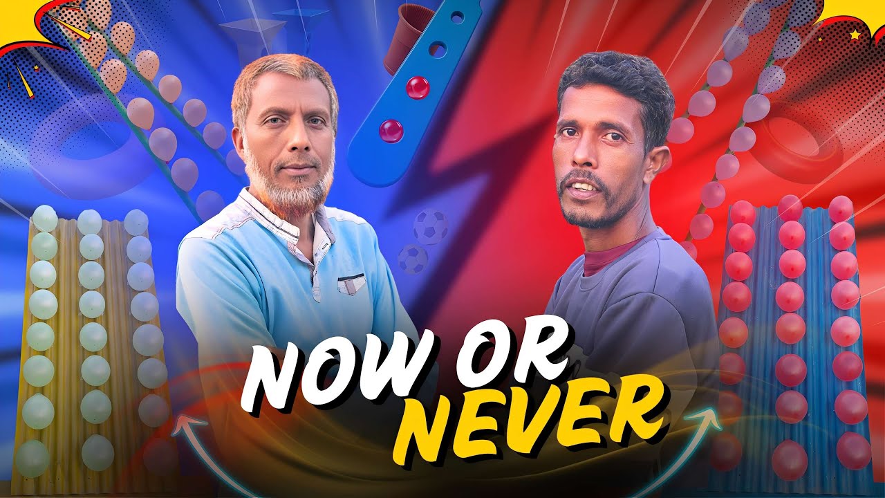 Now or Never 🎈 Balloon Obstacle Challenge | Red vs Blue Battle | Wait for it&hellip; 😳