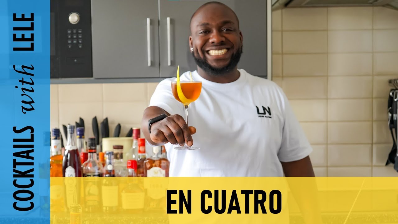How to make an EN CUATRO with LELE | COCKTAIL with GIN, PISCO, DRY and SWEER VERMOUTH