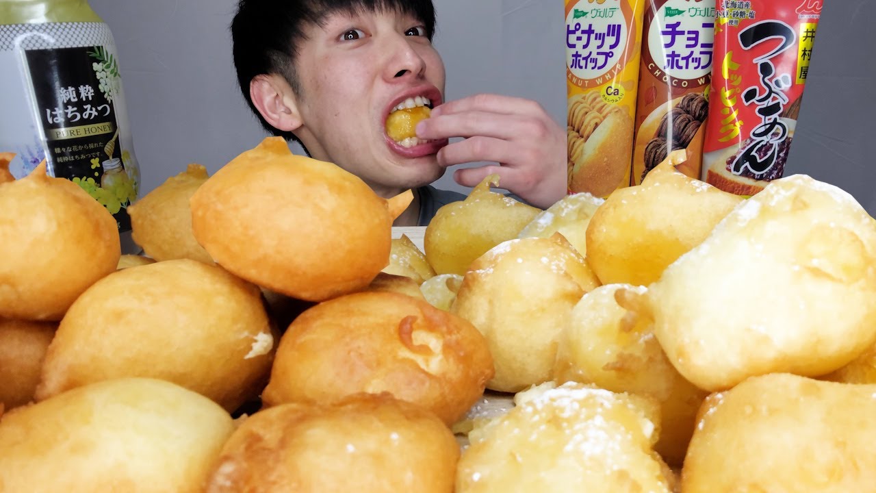ASMR 揚げバターと揚げカマンベールチーズ【咀嚼音/Mukbang/Eating Sounds】