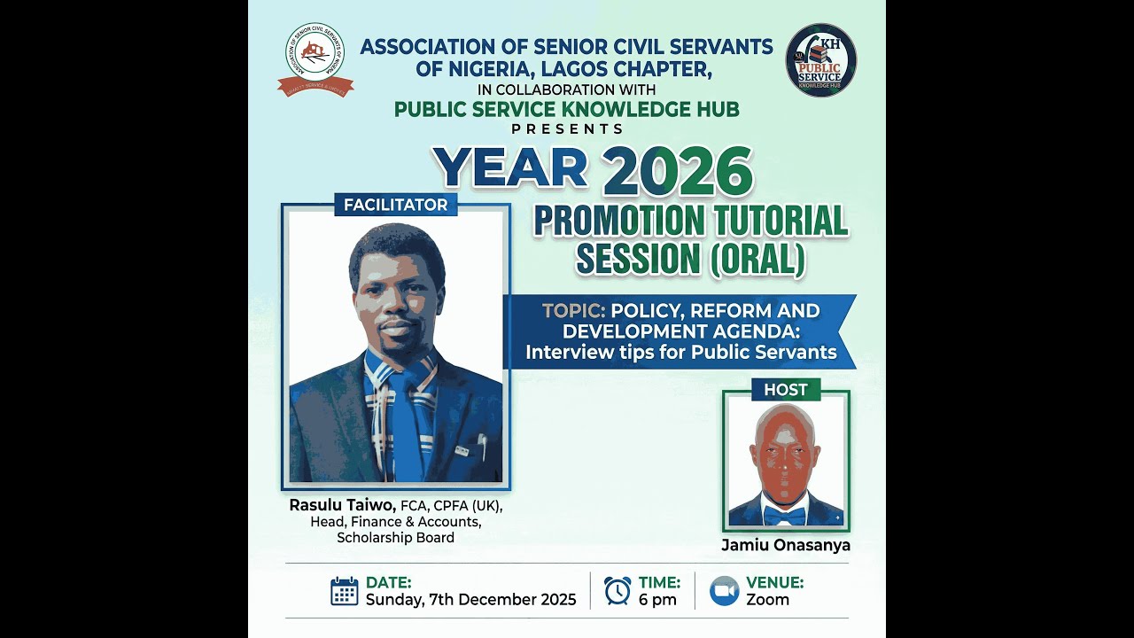 POLICY,  REFORM and DEVELOPMENT AGENDA: Interview tips for Public Servants.
