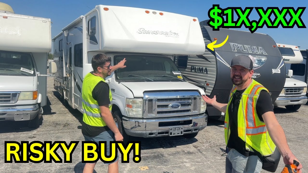 We Won a Sunseeker RV W/ Undercarriage Damage Without Checking It Out