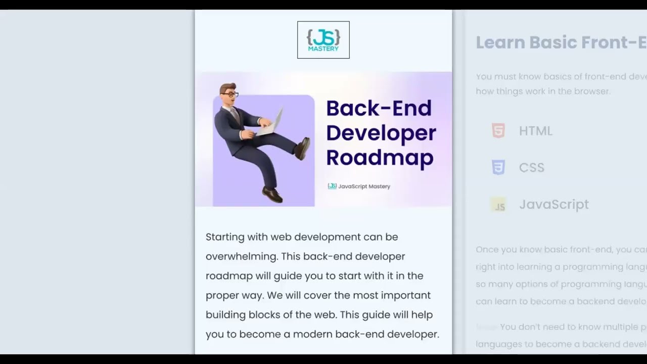 How To Become the Backend Developer ( RoadMap Guide )