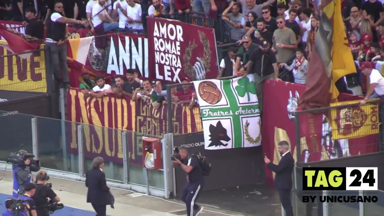 Roma - Monza celebrazione per i 50 anni di Bruno Conti nel club