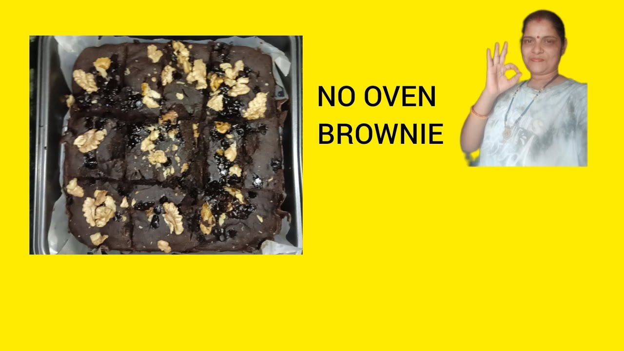घर की कड़ाही में बनाएं Chocolate walnut Brownie | No Oven no problem,Easy Recipe😋😋