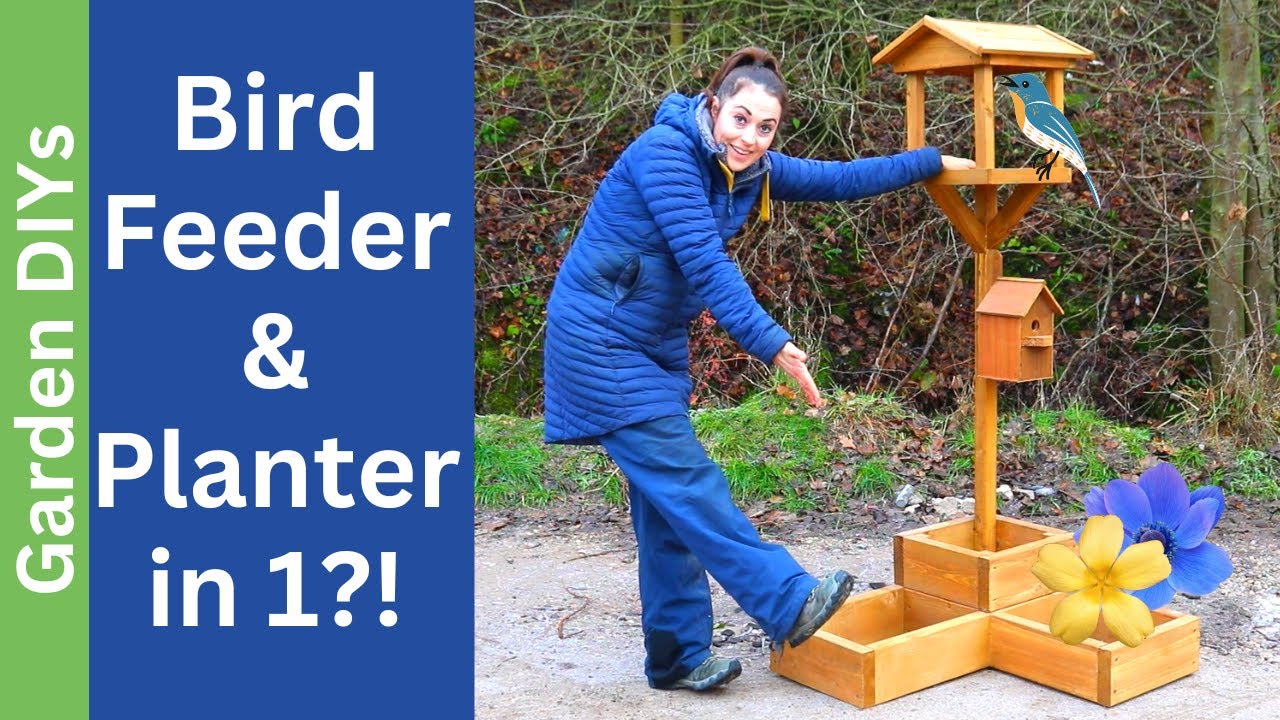 Transform your ugly garden corner with this beautiful DIY bird feeder idea!