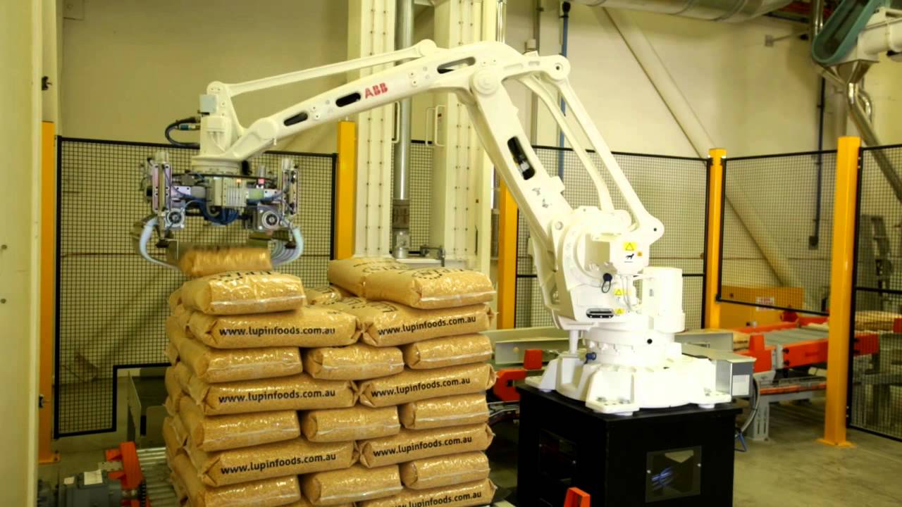 ABB Robotics - Palletizing Bags at Lupin Foods, Australia