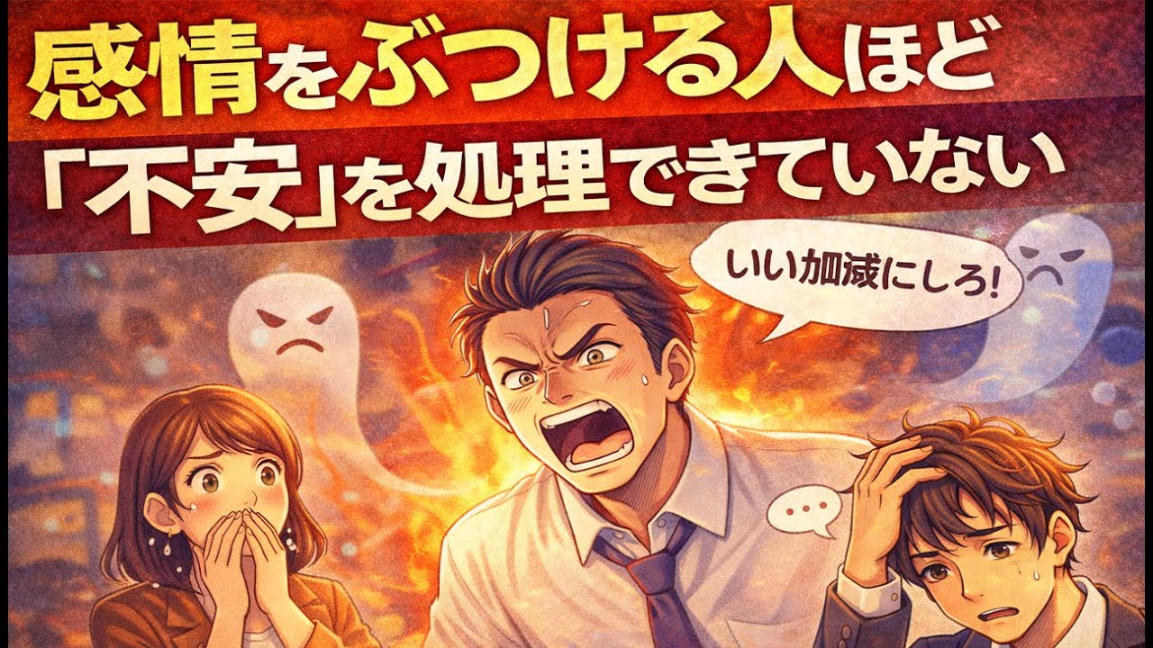 感情をぶつける人ほど「不安」を処理できていない
