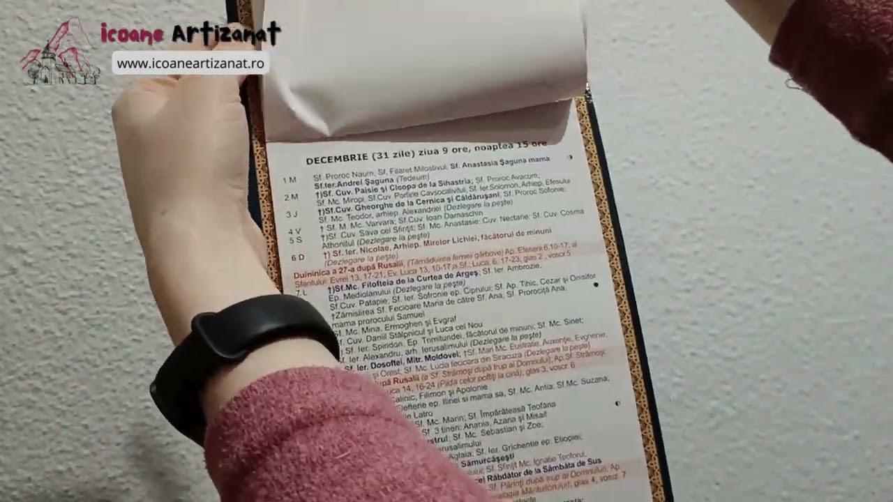 Calendar De Perete Bătr&acirc;nesc 2026 Creștin Ortodox Maica Domnului Și M&acirc;ntuitorul
