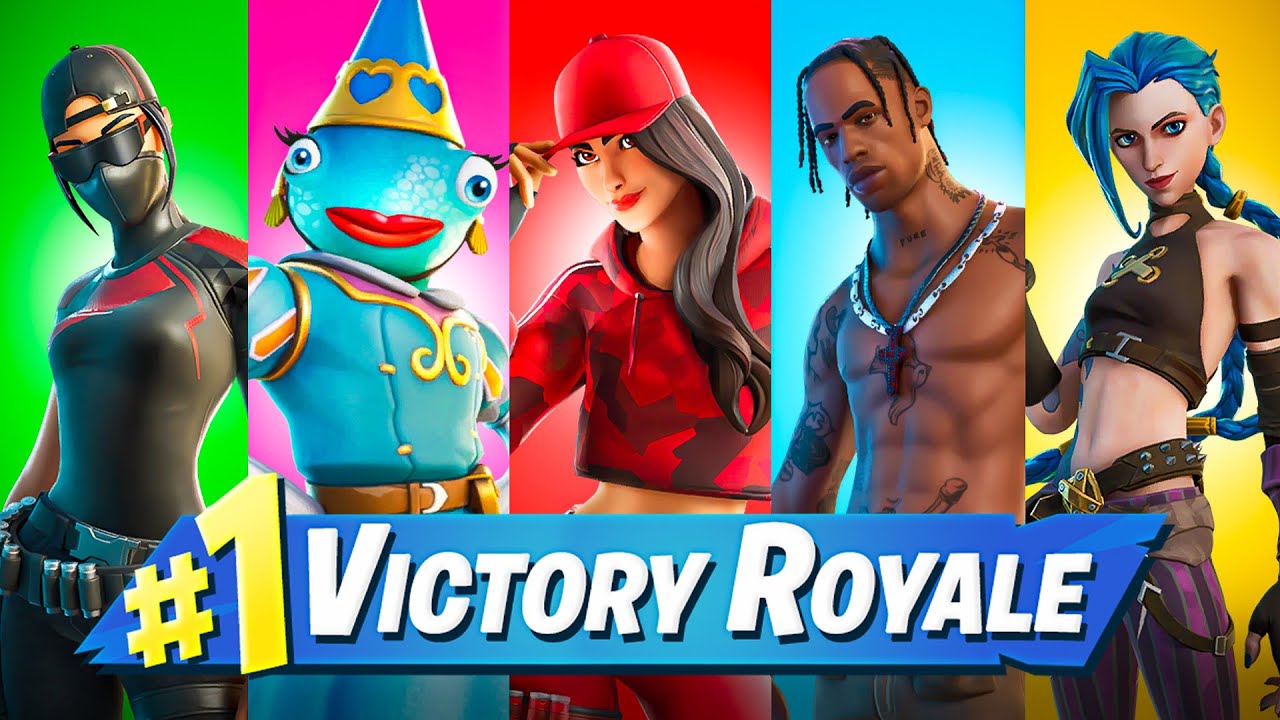 SKIN DE YOUTUBER ALÉATOIRE CHALLENGE SUR FORTNITE !