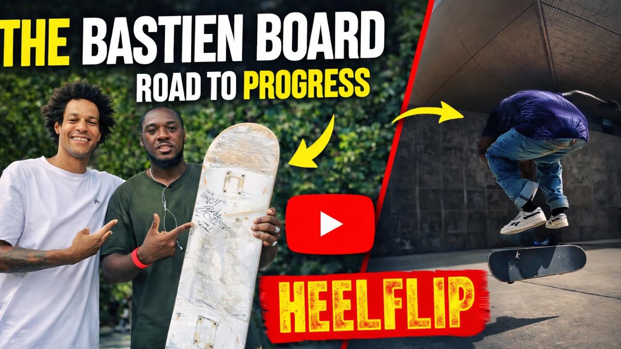 How to Heelflip like a Pro using the Bastien’s board 🛹