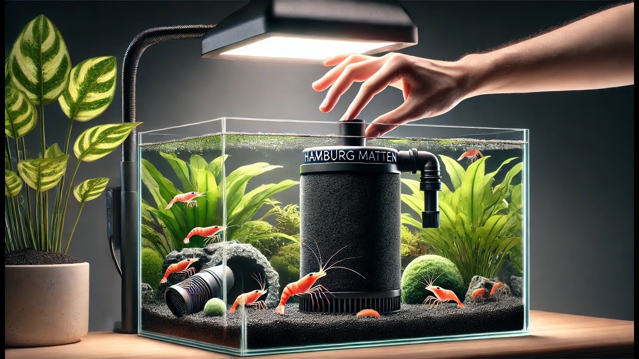 Как установить фильтр Hamburg Martin в аквариум для креветок — пошаговая инструкция