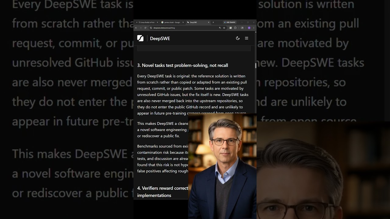 How deep is DeepSWE? ...and who authored its tasks?🕵️