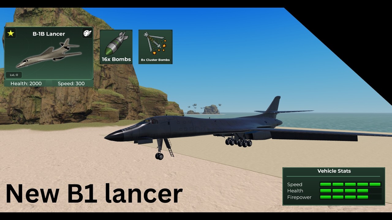 Trying the new B1 Lancer #roblox #wartycoon