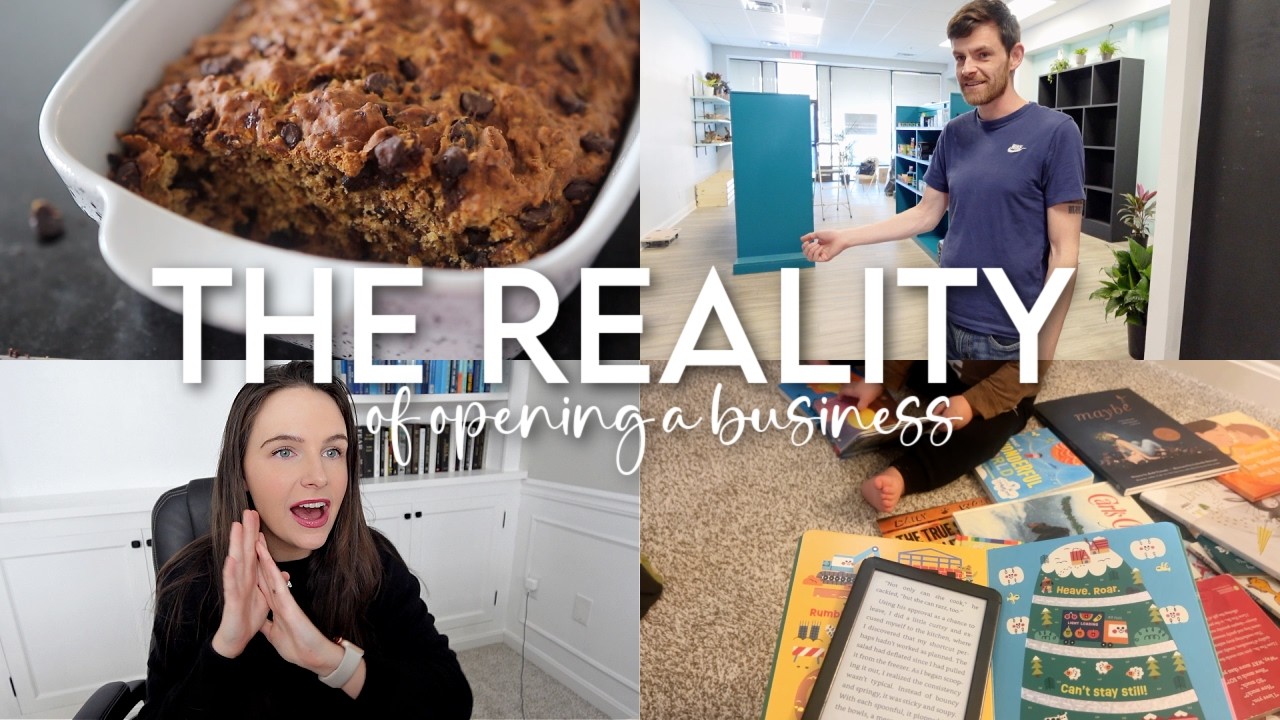 DAYS IN MY LIFE: the reality of opening a store, healthy(ish) banana bread, sleepwalking scare +MORE