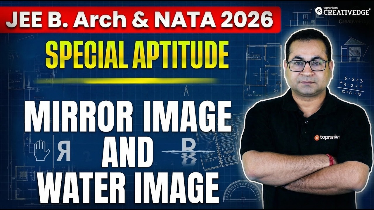 NATA & JEE B.Arch 2026 Special Aptitude Session | Mirror and Water Image