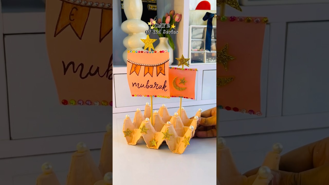 Day (2/10) Eid Series homedecor #diy #viralreels #Eidmubarak #Eid #craft #homedecor #eidseries