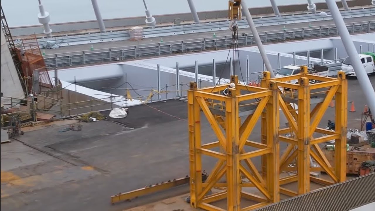 2026.03.19 淡江大橋工程  各區最新進度概況 空拍直播