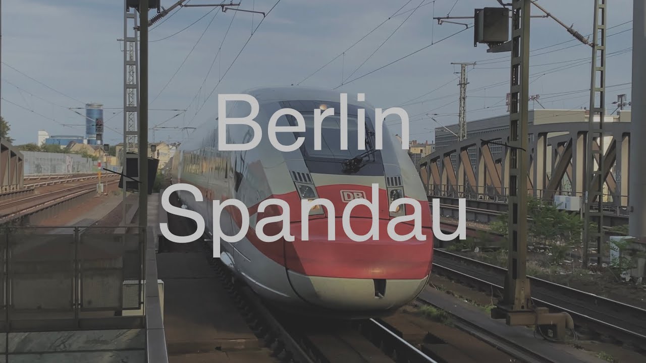 Züge/Trains in Berlin Spandau u.a. mit ICEs,ICs,Regio