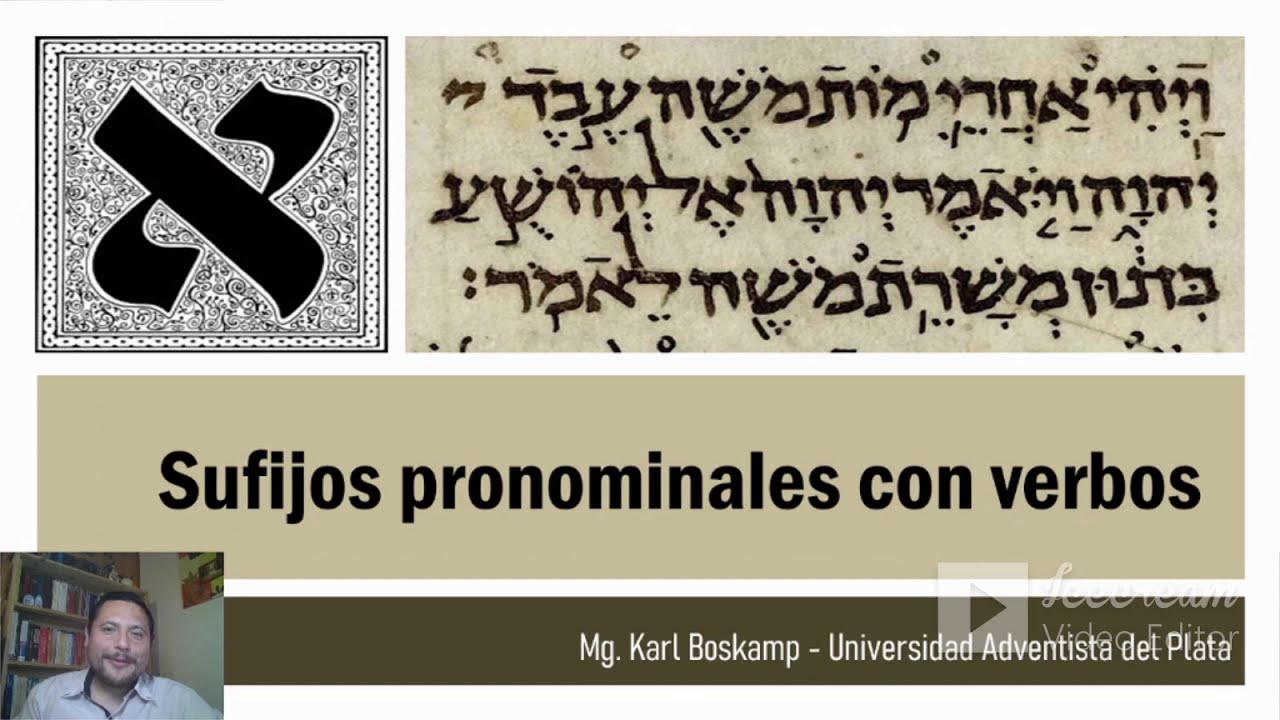 25 - Hebreo Bíblico - Sufijos pronominales con verbos