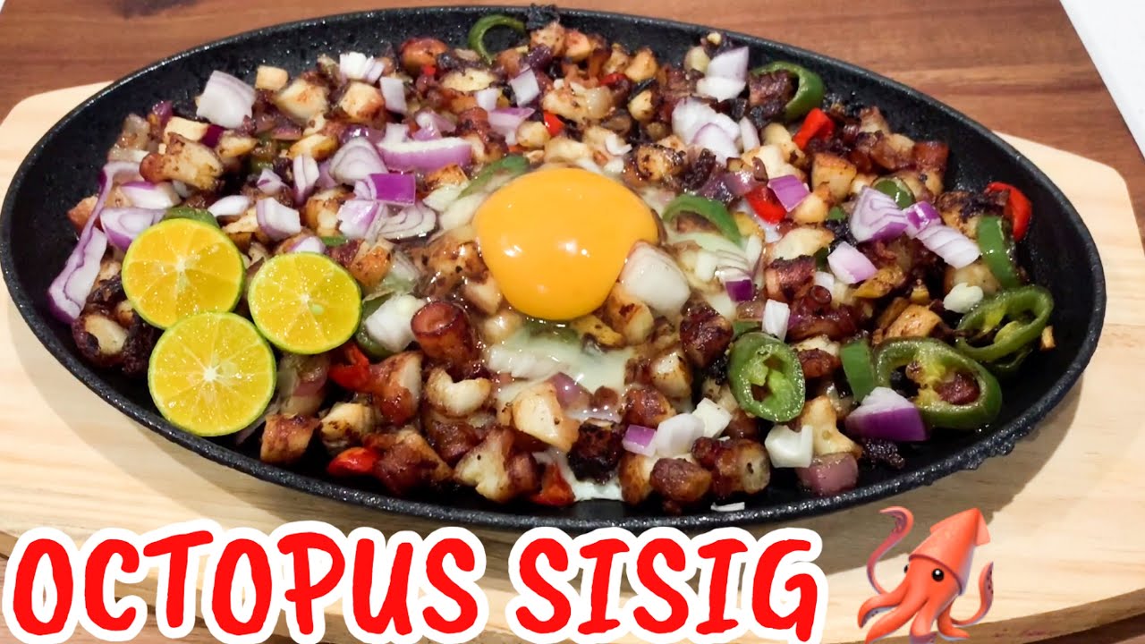 OCTOPUS SISIG 🐙 | HOW TO COOK THE BEST AND DELICIOUS OCTOPUS SISIG FOR DINNER | PINOY SISIG RECIPE