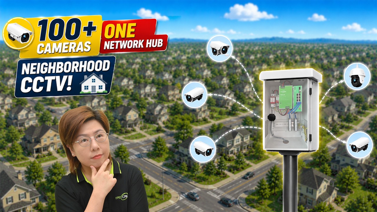 How an Entire Neighborhood Connects Hundreds of Security Cameras |  CCTV Network Design Explained