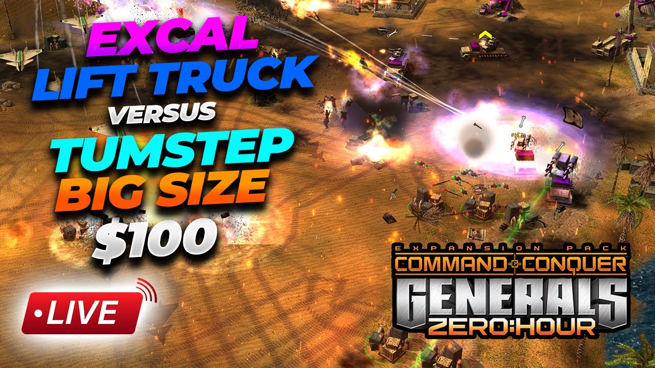 LIVE | 2v2 Challenge - ExCaL, Truck vs Tumstep, SiZe | Command & Conquer Generals Zero Hour