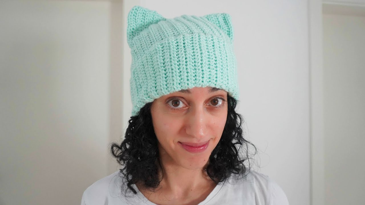 Mütze mit Katzenohren häkeln 🐱🧶 | Einfaches Häkel-Tutorial für Anfänger