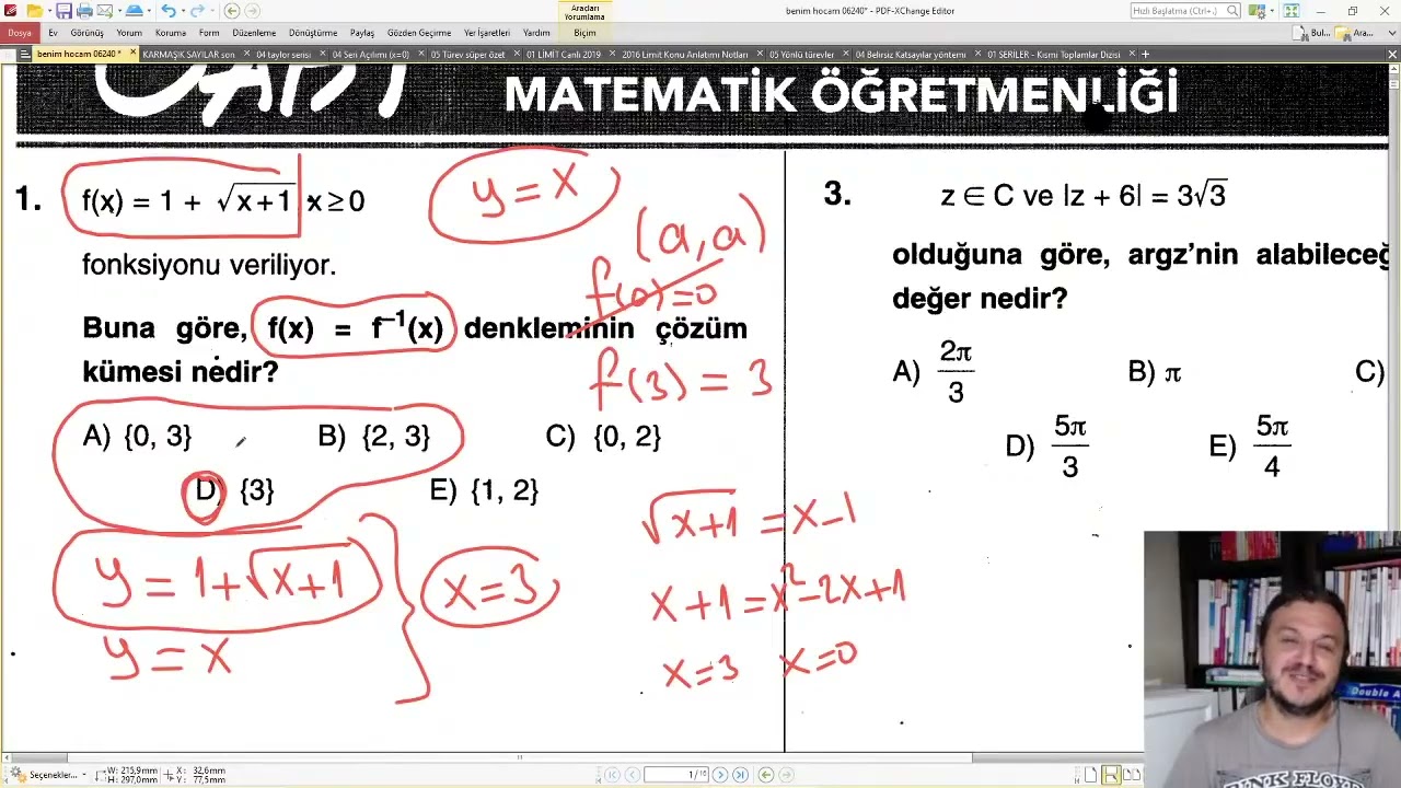 08 Karma ÖABT 2026 FULL Analiz Limit, Türev, İntegral. Çok Değişkenli Analiz. Seriler Yakınsaklık