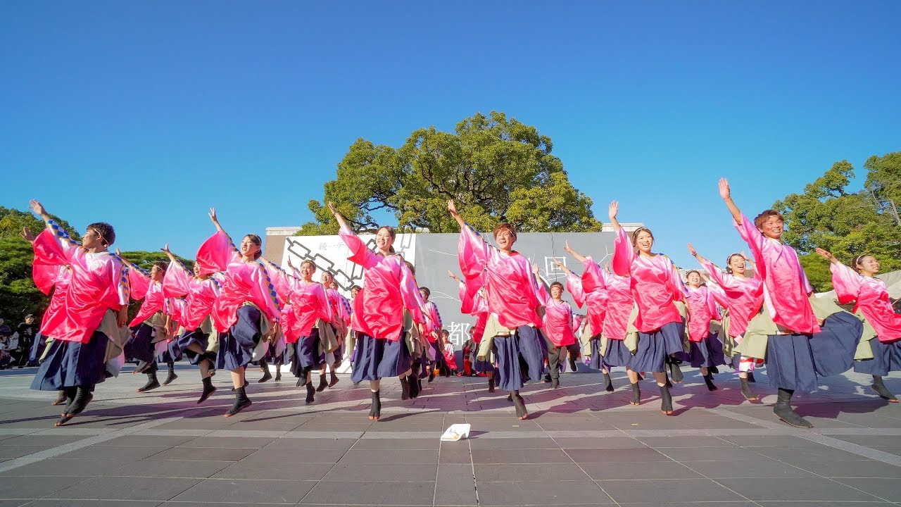 [4K] 京炎 そでふれ！花風姿　１演舞目　のつきみ祭 2019