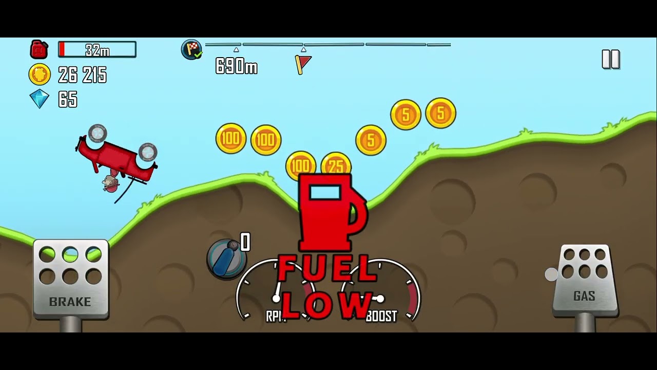 NEW hill climb game and funny failed..#viral #hillclimbracing ..