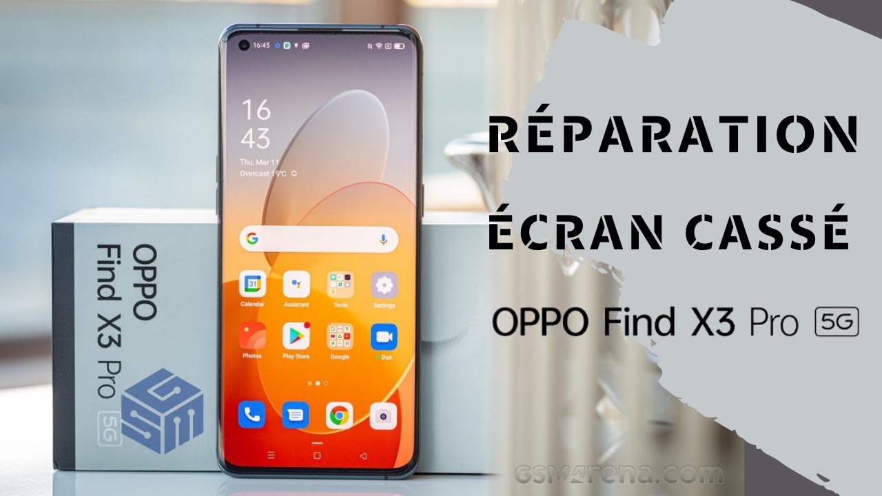 Oppo Find X3 Pro  Ecran Cassé  Couleurs Bizarre / Comment Changer Sans Chassis