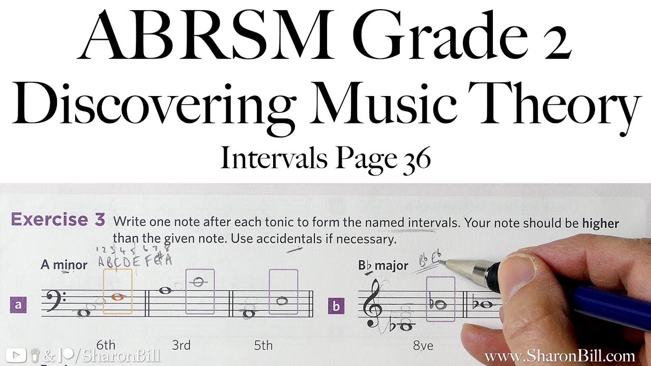 ABRSM Discovering Music Theory Grade 2 Intervals Page 36 with Sharon Bill