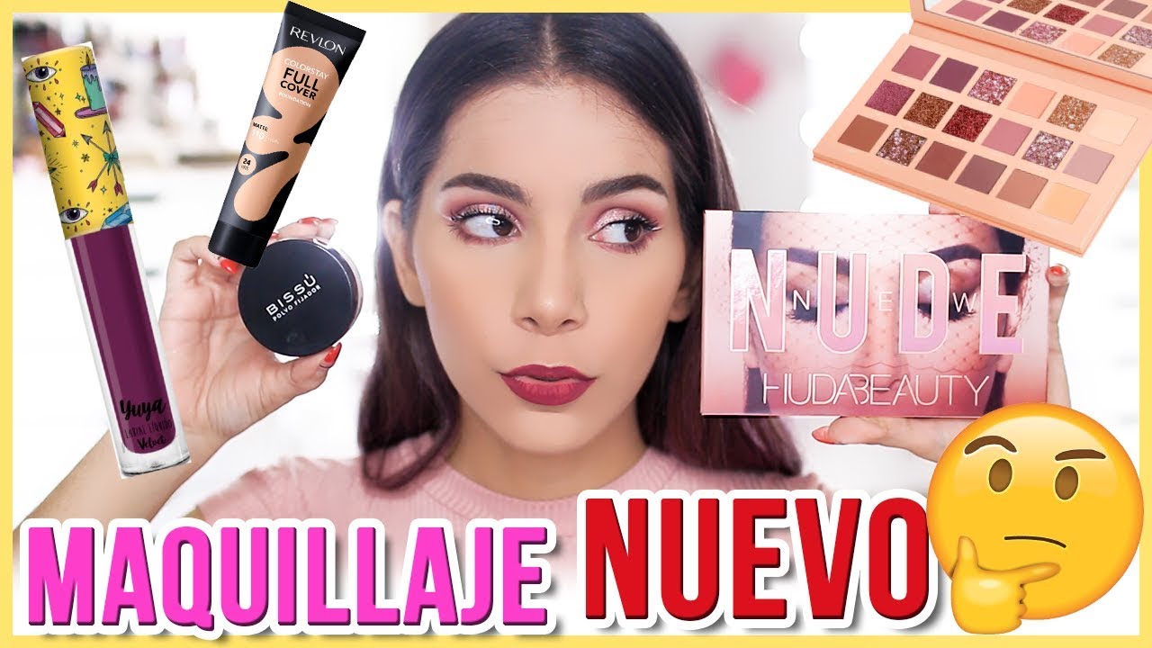PROBANDO MAQUILLAJE FAMOSO NUEVO (Labiales Yuya, Huda Beauty, Bissú y más!) ♥ Jimena Aguilar