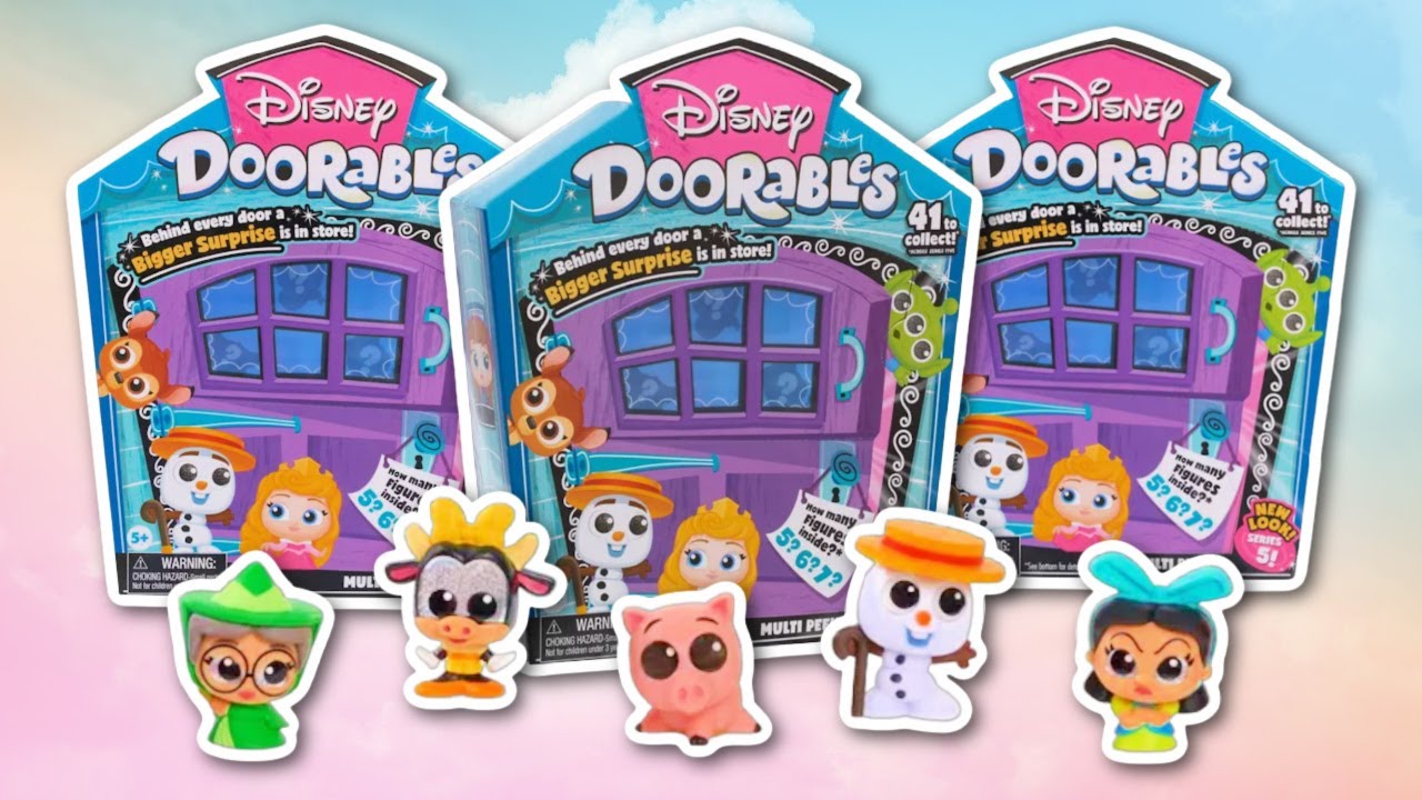 Распаковка Disney Doorables 5 серии 🌺🦉😻
