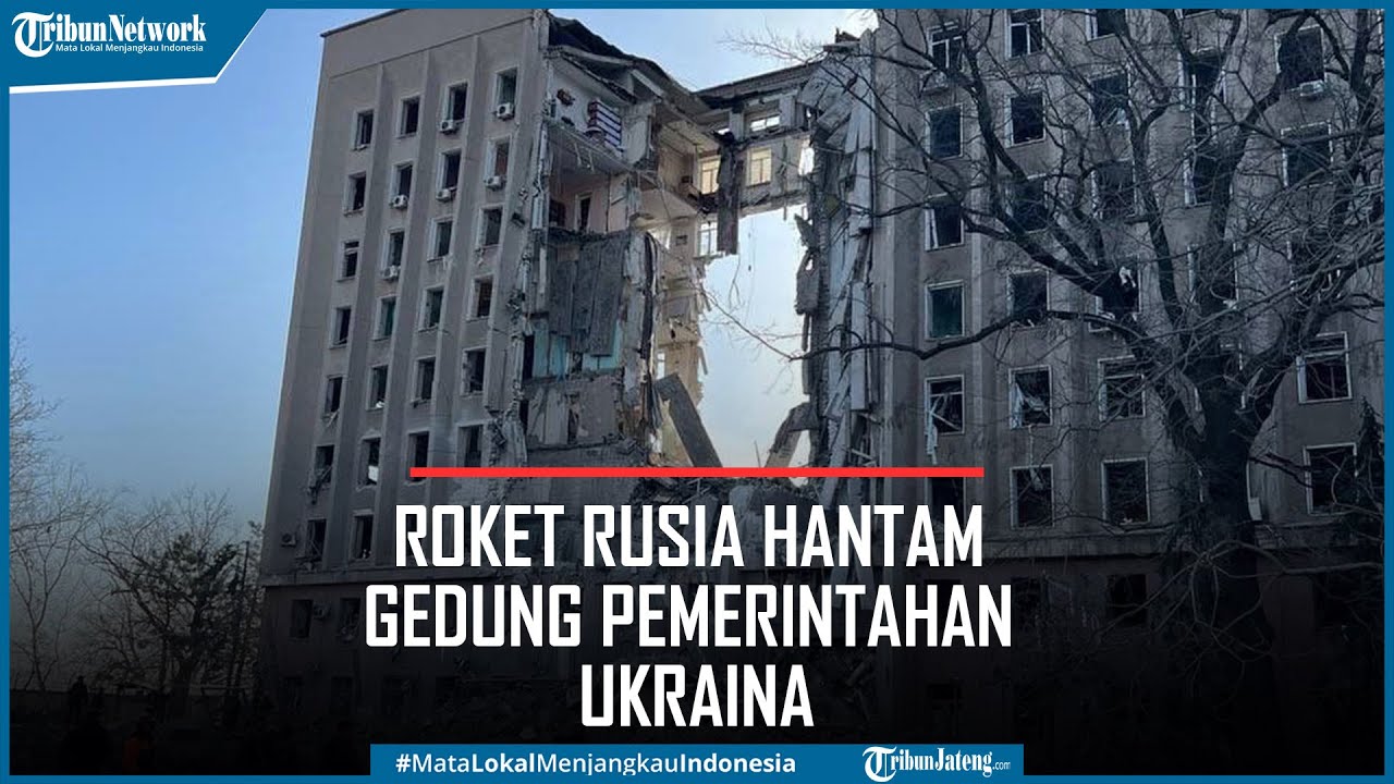 Detik-detik Roket Rusia Hantam Gedung Pemerintahan di Mykolaiv Ukraina