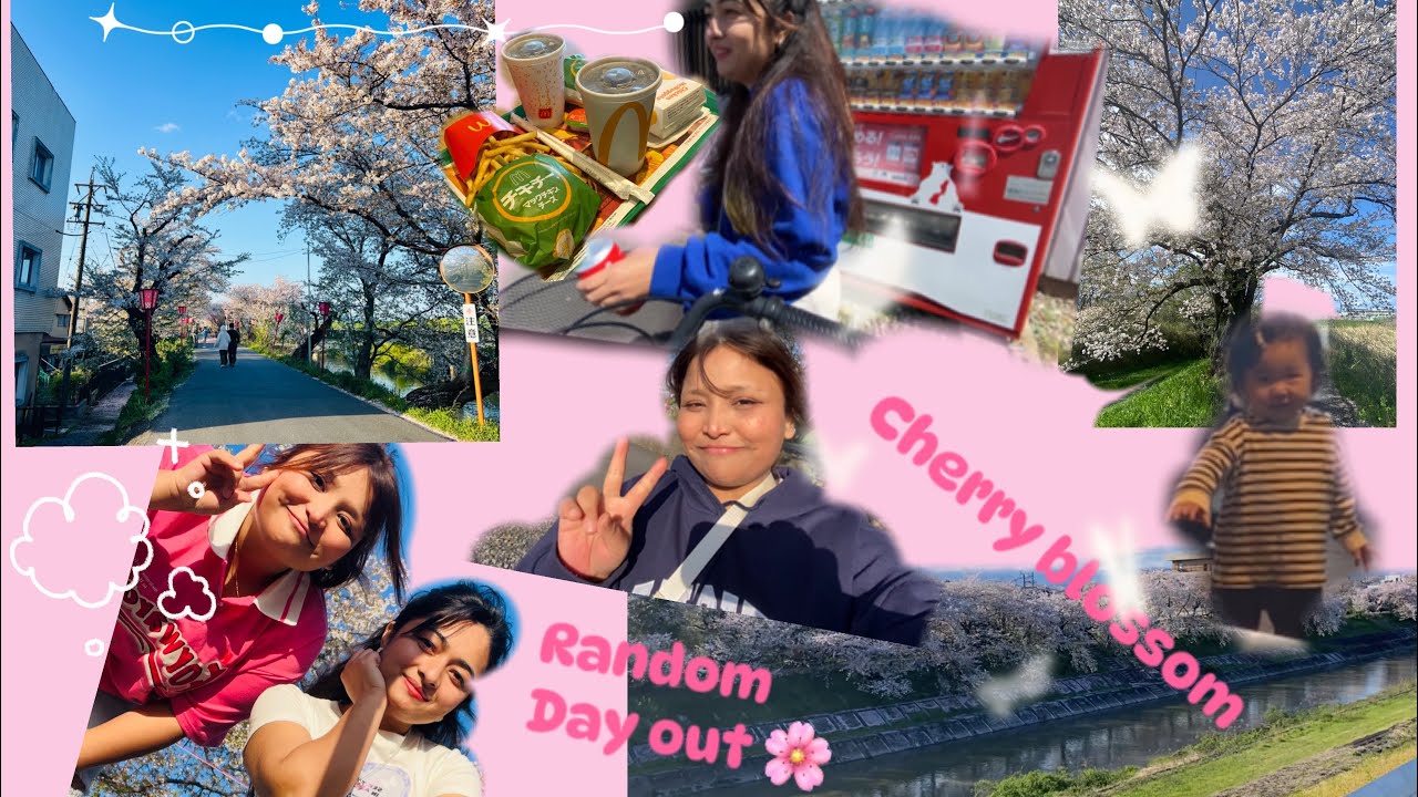 Random Day out with Roommate☺️🤭 + Sakura🌸🌸