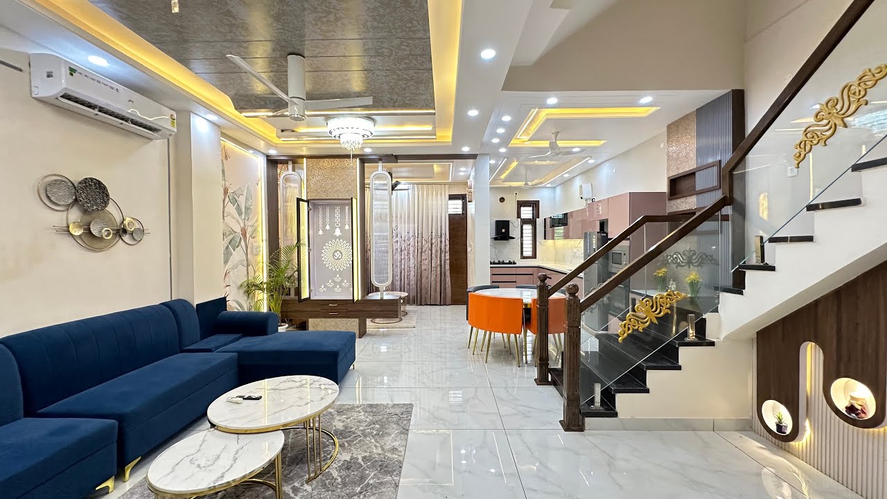 155 Gaj Furnished House For sale in Jaipur | 20x70 House Design With beautiful interior design
