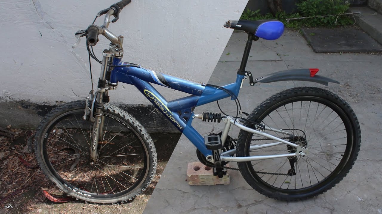 Restoration old full suspension bike