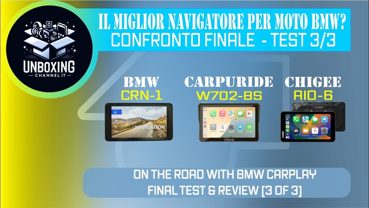 Il Miglior Navigatore per Moto BMW? Confronto Finale ConnectedRide vs Carpuride vs Chigee – Test 3/3