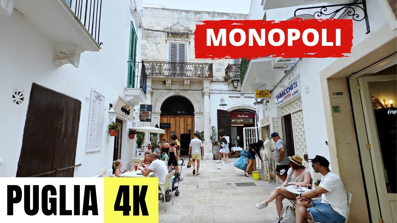 PUGLIA, ITALY 🇮🇹 [4K] Monopoli — Walking Tour