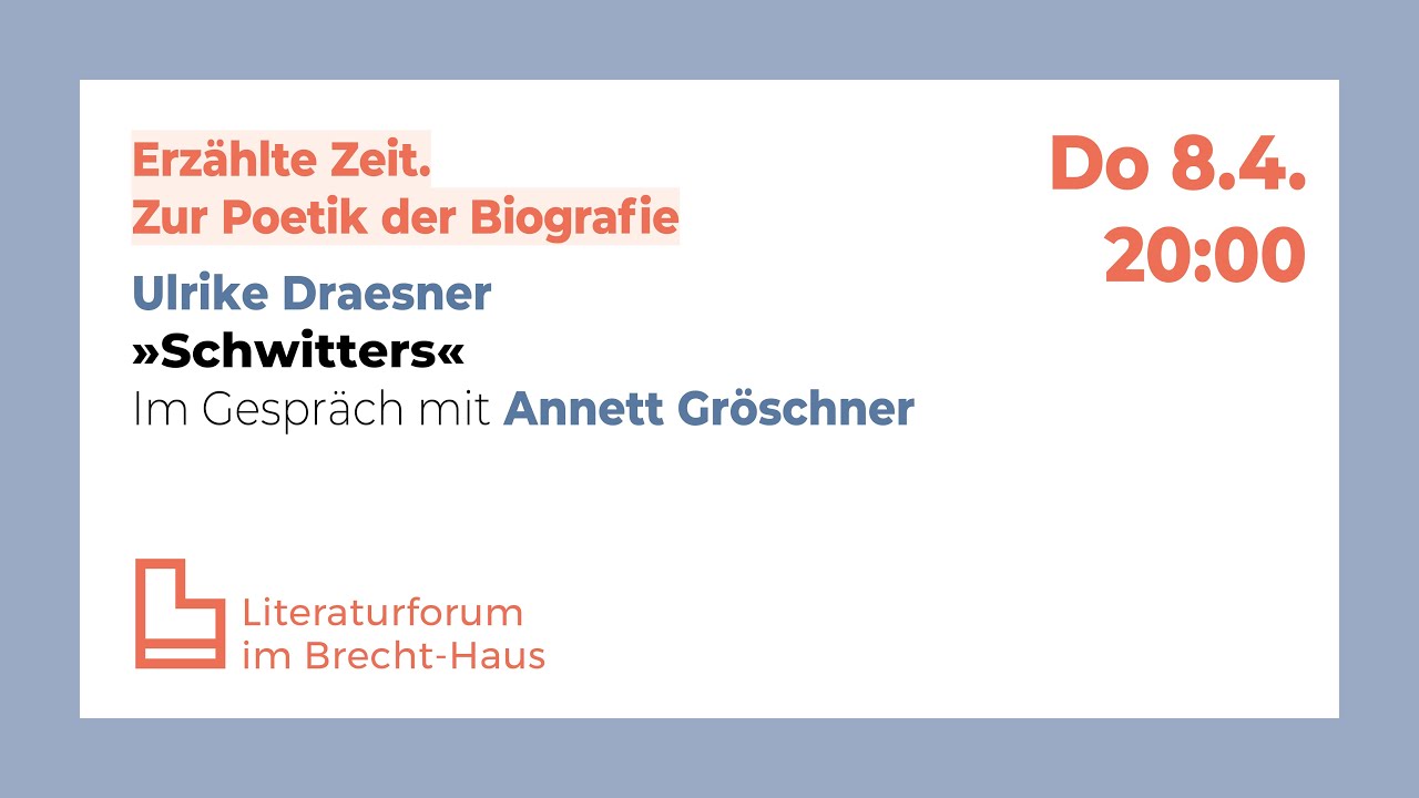Ulrike Draesner »Schwitters«