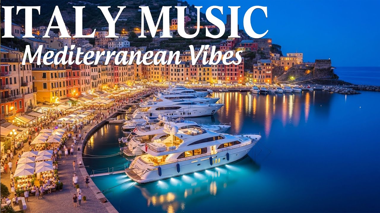 Amalfi Coast Italy 🇮🇹 | Italian Music & Mediterranean Chill in Stunning 4K