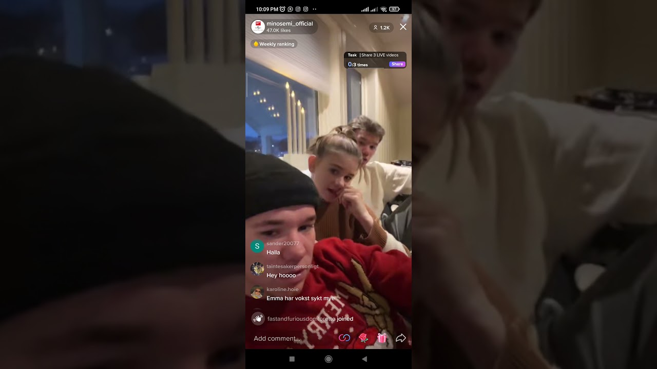 Marcus & Martinus TikTok Livestream with Minosemi - 23 December 2021