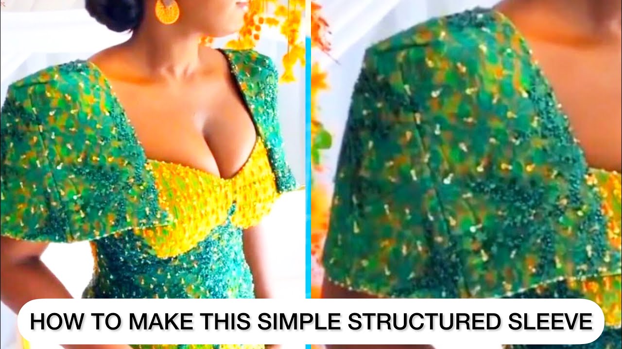 How to cut and sew this Structured sleeve.#OLIVS