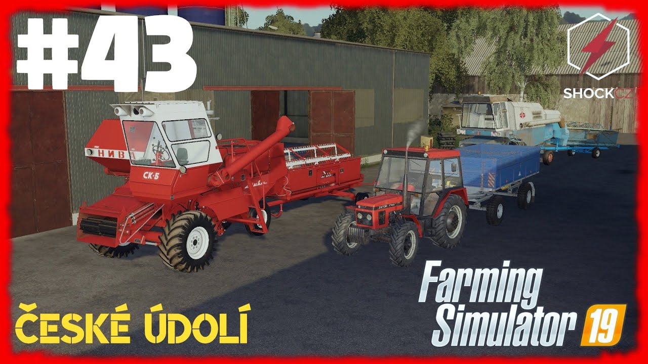 SKLIZEŇ BOBU | Farming Simulator 19 | #43 | Česk&eacute; &Uacute;dol&iacute;