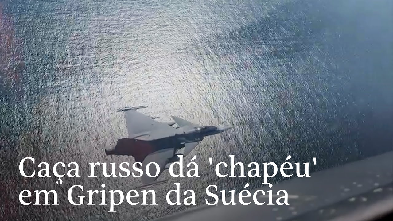 Caça russo faz manobra arriscada sobre Gripen no Báltico