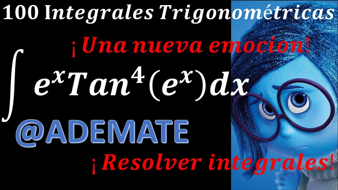 Integrales trigonométricas |integración trigonométrica|  ejercicio 6 | integral de e^xtan^4(e^x)dx