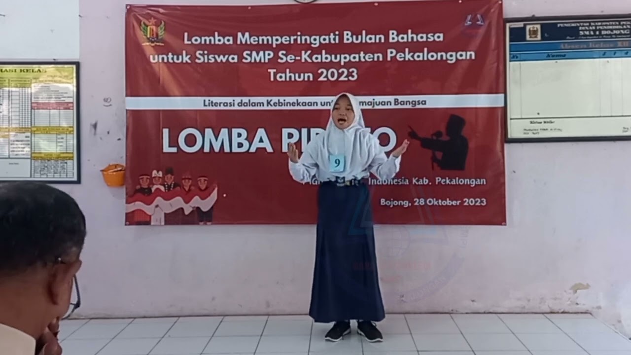 Juara 1 Lomba Pidato Bulan Bahasa Kabupaten Pekalongan 2023
