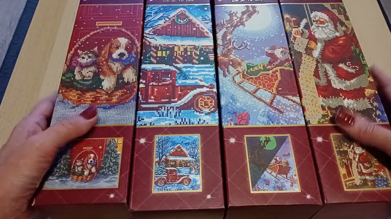 Enfin je les ai  #diamondpainting  Noel Action