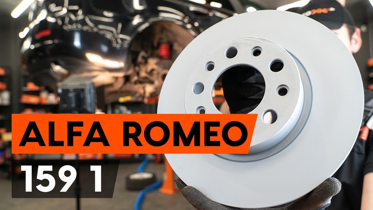 How to change rear brake discs on ALFA ROMEO 159 (939) [TUTORIAL AUTODOC]
